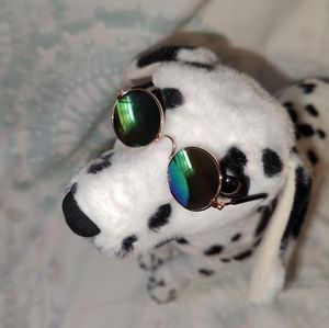 🍄Gold Wireframe Round Retro Cat / Pet Sunglasses